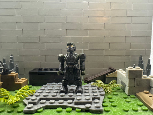 Old Articulation Masked Dark Green Marine