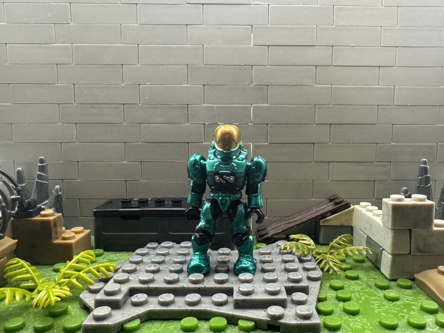 Old Articulation Metallic Teal Spartan EVA