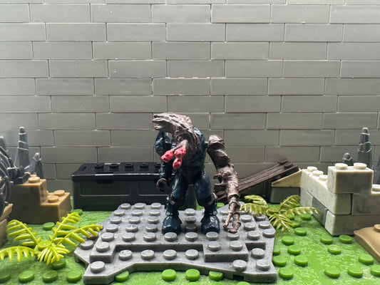 Old Articulation Dark Blue Elite Flood Combat Form (Dark Brown)